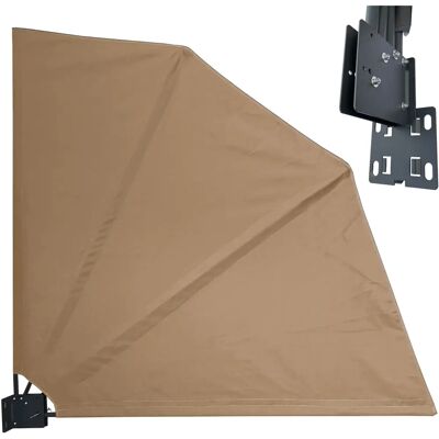 Quick Star - Biombo de privacidad 115x115cm Beige - Divisor de balcón Quick Star - Biombo de privacidad 115x115cm Beige - Divisor de balcón