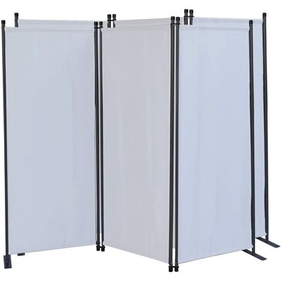 Quick-Star - 2-teilige 170x165 - Weißer Stoff - Raumteiler Quick-Star - 2-teilige 170x165 - Weißer Stoff - Raumteiler