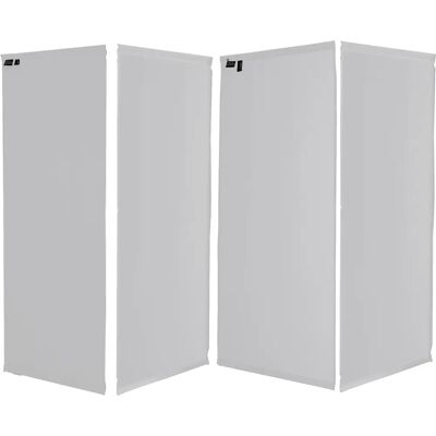 QUICK-STAR - Paravent 4 pezzi 170x220 - Weiß - 170x220 cm - Raumteiler QUICK-STAR - Paravent 4 pezzi 170x220 - Weiß - 170x220 cm - Raumteiler