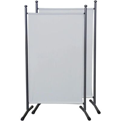 Quick Star - 2-teiliger Paravent 180x78 - Weiß Quick Star - 2-teiliger Paravent 180x78 - Weiß