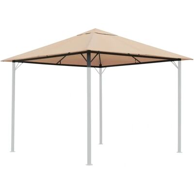 QUICK STAR Nizza Teto de Pavilhão - Impermeável, 3x3m, Bege QUICK STAR Nizza Teto de Pavilhão - Impermeável, 3x3m, Bege