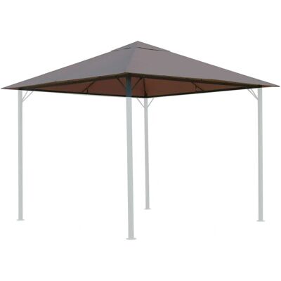 QUICK STAR Nizza Techo de Repuesto - Pabellón de Jardín 3x3m - Gris-Beige QUICK STAR Nizza Techo de Repuesto - Pabellón de Jardín 3x3m - Gris-Beige