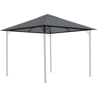 Tetto di Ricambio Quick Star per Gazebo da Giardino 3x3 m Grigio Tetto di Ricambio Quick Star per Gazebo da Giardino 3x3 m Grigio