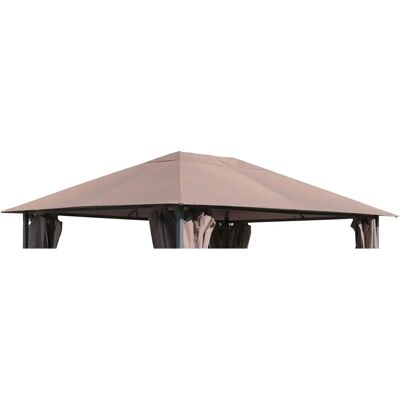 QUICK STAR Toit pour Pavillon - 3x4m Gris Beige - Publicité QUICK STAR Toit pour Pavillon - 3x4m Gris Beige - Publicité