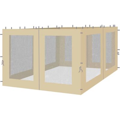 QUICK STAR Juego de Paredes Laterales - Beige 3x3m QUICK STAR Juego de Paredes Laterales - Beige 3x3m