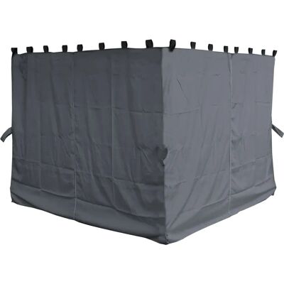 Quick Star - 4 Paneles Laterales para Nizza Pavilion 3x3m - Gris Quick Star - 4 Paneles Laterales para Nizza Pavilion 3x3m - Gris