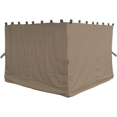 Paneles Laterales QUICK STAR Nizza - 4 Paneles Beige para Pabellón 3x4m Paneles Laterales QUICK STAR Nizza - 4 Paneles Beige para Pabellón 3x4m