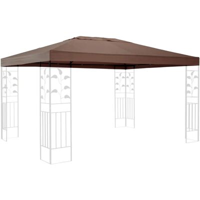 QUICK STAR Quick-star - Toit de Pavillon 3x4m - Marron-Gris - Publicité QUICK STAR Quick-star - Toit de Pavillon 3x4m - Marron-Gris - Publicité