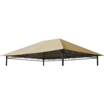 Techo de repuesto para Gazebo de Jardín Beige 3x4m - QUICK STAR Techo de repuesto para Gazebo de Jardín Beige 3x4m - QUICK STAR