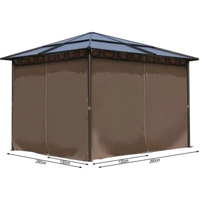 Quick Star - 4 Pannelli laterali per padiglione Hardtop 3x3m - Tende per privacy Quick Star - 4 Pannelli laterali per padiglione Hardtop 3x3m - Tende per privacy