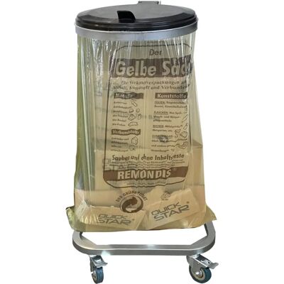 Suporte para Sacos de Lixo QUICK-STAR com 4 Rodas - 120L Suporte para Sacos de Lixo QUICK-STAR com 4 Rodas - 120L
