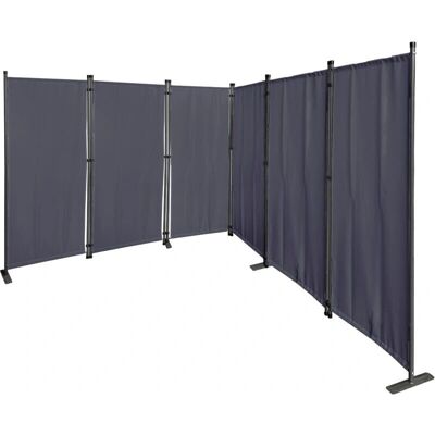Quick Star - 6-teiliger Raumteiler - 340x165cm - Grau Quick Star - 6-teiliger Raumteiler - 340x165cm - Grau