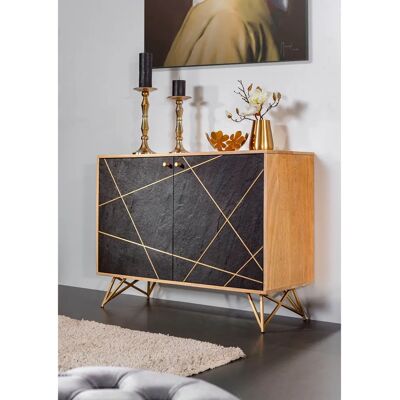 GUTMANN FACTORY Lennon Schwarzes Sideboard - Sideboard GUTMANN FACTORY Lennon Schwarzes Sideboard - Sideboard