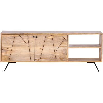 GUTMANN Lowboard Beige - 140x53x42 cm - Massives Mango-Holz GUTMANN Lowboard Beige - 140x53x42 cm - Massives Mango-Holz