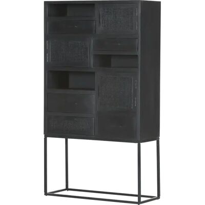 GUTMANN FACTORY - Highboard - Schwarz - 90x160x37 GUTMANN FACTORY - Highboard - Schwarz - 90x160x37
