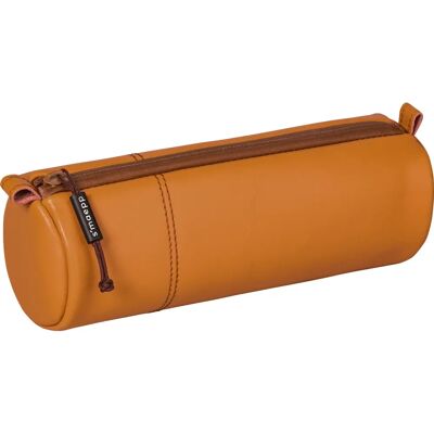 BRUNNEN - Schlampermäppchen s'maepp - brun - 22,0 x 8,0 cm - Pencil case - Publicité BRUNNEN - Schlampermäppchen s'maepp - brun - 22,0 x 8,0 cm - Pencil case - Publicité