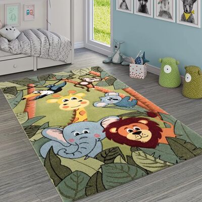 PACO HOME Diamond 638 Kinderteppich - Dschungel Motiv PACO HOME Diamond 638 Kinderteppich - Dschungel Motiv
