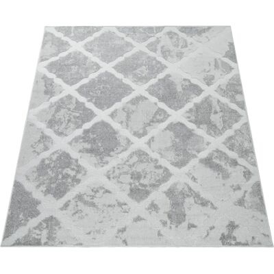 PACO HOME Grau Muster-Teppich für Innen/Außen 60x100cm PACO HOME Grau Muster-Teppich für Innen/Außen 60x100cm