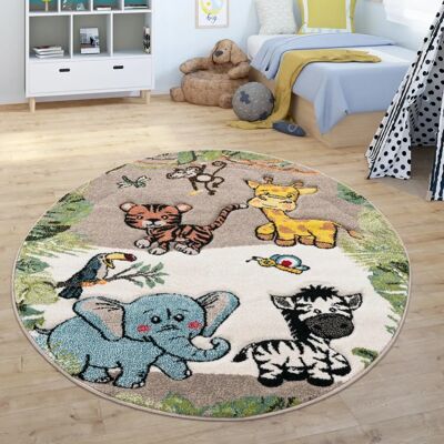 Tappeto per bambini PACO HOME giungla - Motivo animali - Decorazione cameretta Tappeto per bambini PACO HOME giungla - Motivo animali - Decorazione cameretta
