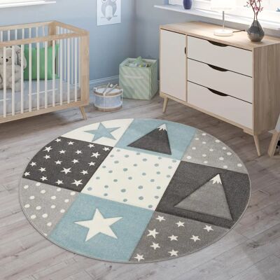 PACO HOME Cosmo 340 - Tappeto per bambini rotondo - Pastello PACO HOME Cosmo 340 - Tappeto per bambini rotondo - Pastello