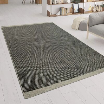 Tappeto di lana PACO HOME Kasko 300 - Tessuto a mano, 140x200 cm, Grigio Tappeto di lana PACO HOME Kasko 300 - Tessuto a mano, 140x200 cm, Grigio