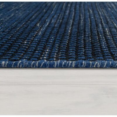 Alfombra Azul Tejida a Mano Estilo Escandinavo - Paco Home Alfombra Azul Tejida a Mano Estilo Escandinavo - Paco Home