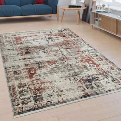 PACO HOME Alfombra de Pelo Corto - Diseño Geométrico Moderno - 80x150 cm PACO HOME Alfombra de Pelo Corto - Diseño Geométrico Moderno - 80x150 cm
