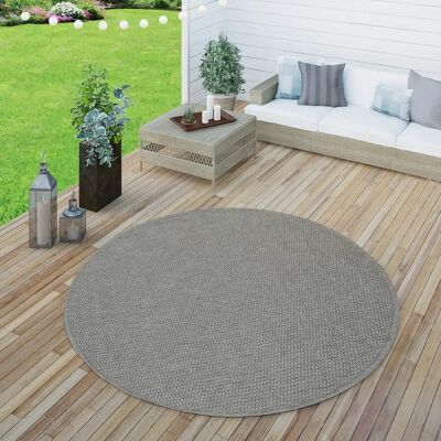 Tappeto rotondo PACO HOME Timber 125 da interno e esterno Tappeto rotondo PACO HOME Timber 125 da interno e esterno