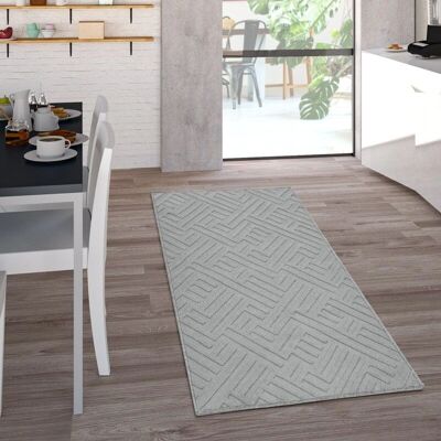 Tappeto Geometrico 3D Grigio PACO HOME - Interni Esterni Tappeto Geometrico 3D Grigio PACO HOME - Interni Esterni