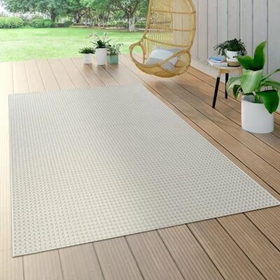 Alfombra interior y exterior PACO HOME Waregem 622 Blanca Sisal Alfombra interior y exterior PACO HOME Waregem 622 Blanca Sisal