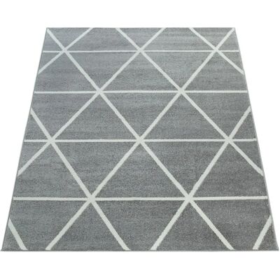 Tappeto PACO HOME Grigio Pelo Corto - Motivo Geometrico - Interno Tappeto PACO HOME Grigio Pelo Corto - Motivo Geometrico - Interno