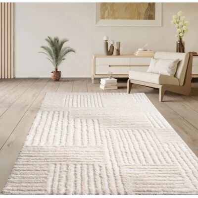 PACO HOME Tappeto Shaggy a Pelo Lungo Bianco - Tappeto PACO HOME Tappeto Shaggy a Pelo Lungo Bianco - Tappeto