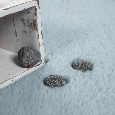 PACO HOME Kaninchen 780 Türkis Hochflor-Teppich - Bodenteppich PACO HOME Kaninchen 780 Türkis Hochflor-Teppich - Bodenteppich