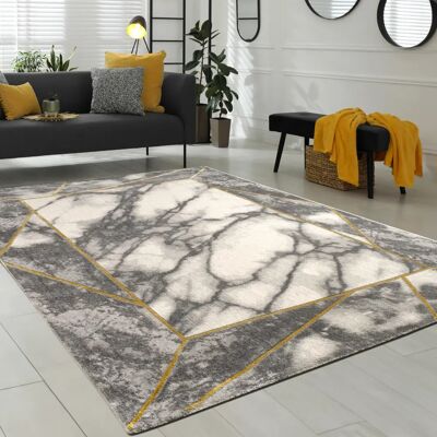 PACO HOME Kraft 525 Tappeto - Bordo Marmo, 120x170cm PACO HOME Kraft 525 Tappeto - Bordo Marmo, 120x170cm