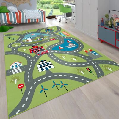Paco Home - Tapis pour enfants avec motif de rue - 100x200cm - Publicité Paco Home - Tapis pour enfants avec motif de rue - 100x200cm - Publicité