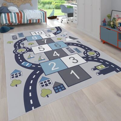 Tappeto per bambini PACO HOME Bino 565 - Design stradale, 200x290cm Tappeto per bambini PACO HOME Bino 565 - Design stradale, 200x290cm