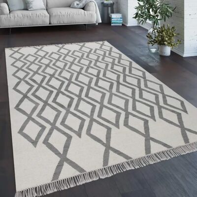 Alfombra Bohemia Gris 80x150cm - Paco Home Alfombra Bohemia Gris 80x150cm - Paco Home