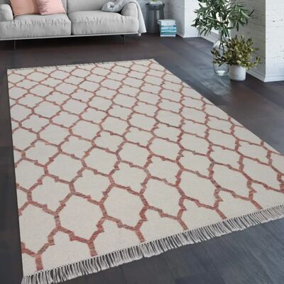 PACO HOME Alfombra de Lana Hecha a Mano - Motivo Marroquí - 160x230 cm - Alfombra PACO HOME Alfombra de Lana Hecha a Mano - Motivo Marroquí - 160x230 cm - Alfombra
