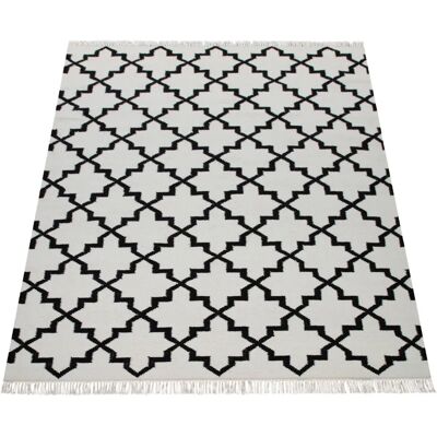 PACO HOME Kenitra 504 - Alfombra marroquí tejida a mano - Blanco - 160x230cm PACO HOME Kenitra 504 - Alfombra marroquí tejida a mano - Blanco - 160x230cm