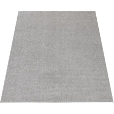 Alfombra PACO HOME Porto 890 - 280x380cm, plateada, pelo corto Alfombra PACO HOME Porto 890 - 280x380cm, plateada, pelo corto