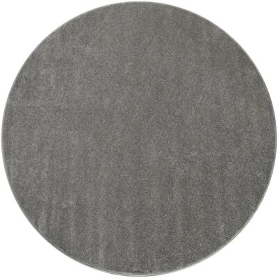 PACO HOME Porto 890 Teppich - Monochrom, Grau, Ø 120 cm PACO HOME Porto 890 Teppich - Monochrom, Grau, Ø 120 cm