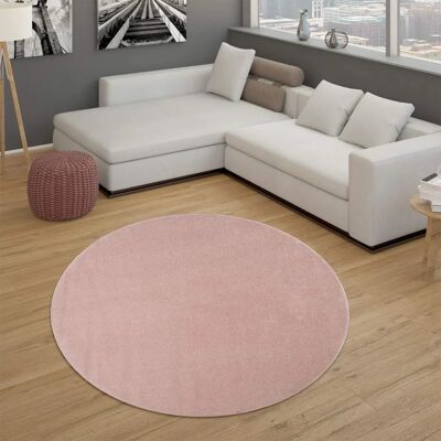 PACO HOME Porto 890 Runder rosa Teppich - Teppich PACO HOME Porto 890 Runder rosa Teppich - Teppich