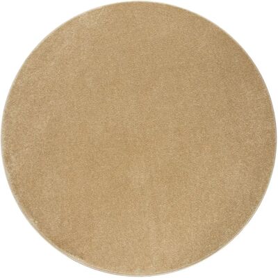Paco Home Beiger moderner runder Kurzflor-Teppich Paco Home Beiger moderner runder Kurzflor-Teppich