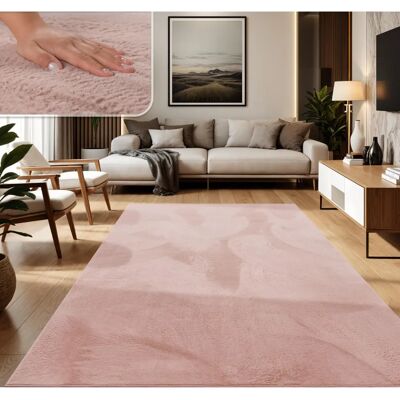 Tappeto Shaggy Rosa PACO HOME - Tappeto Tappeto Shaggy Rosa PACO HOME - Tappeto
