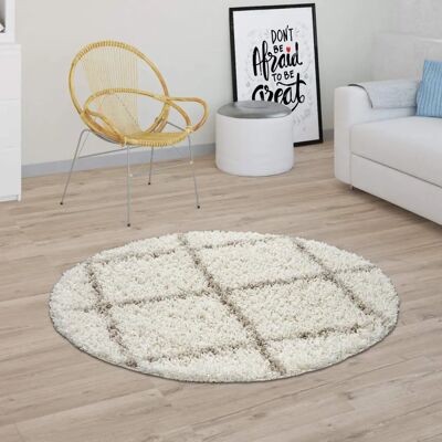 PACO HOME Kalmar 441 Beige runder Teppich - Teppich PACO HOME Kalmar 441 Beige runder Teppich - Teppich