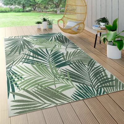 Tappeto PACO HOME Ostende 534 Verde - Interni ed Esterni con Palme Tappeto PACO HOME Ostende 534 Verde - Interni ed Esterni con Palme