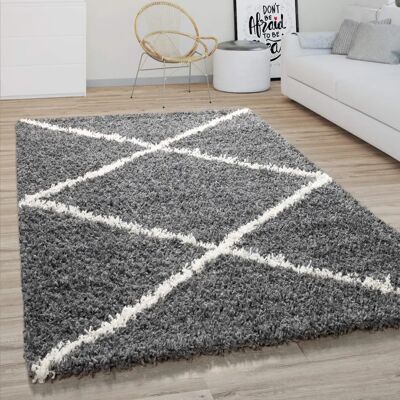 Alfombra PACO HOME Kalmar 442 - Patrón de Rombos, Suave & Escandinava Alfombra PACO HOME Kalmar 442 - Patrón de Rombos, Suave & Escandinava