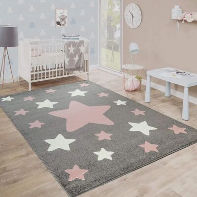 PACO HOME Tappeto Bambini Capri 330 - Rotondo in Pastello PACO HOME Tappeto Bambini Capri 330 - Rotondo in Pastello