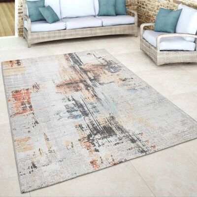 PACO HOME Outdoor Teppich Beige Crema 60x100 cm - Vintage Abstrakt Stil PACO HOME Outdoor Teppich Beige Crema 60x100 cm - Vintage Abstrakt Stil