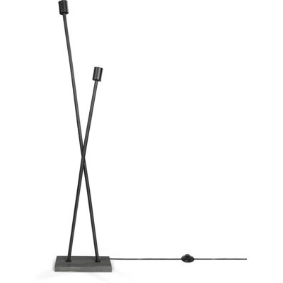 PACO HOME IKS Vintage Industrielle Doppel-Stehlampe - 127cm Hoch PACO HOME IKS Vintage Industrielle Doppel-Stehlampe - 127cm Hoch
